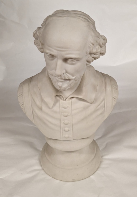 Bust of William Shakespeare ; Wedgwood (active 1759-present); BIKGM.1192