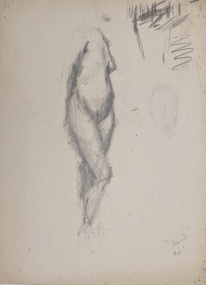 Standing Nude; Horsfield, Nicholas (1917-2005); 1938; BIKGM.8936