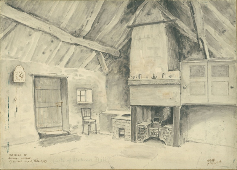 Interior of "Ancient" Cottage (Wallasey); Hopps, Harold; BIKGM.W239