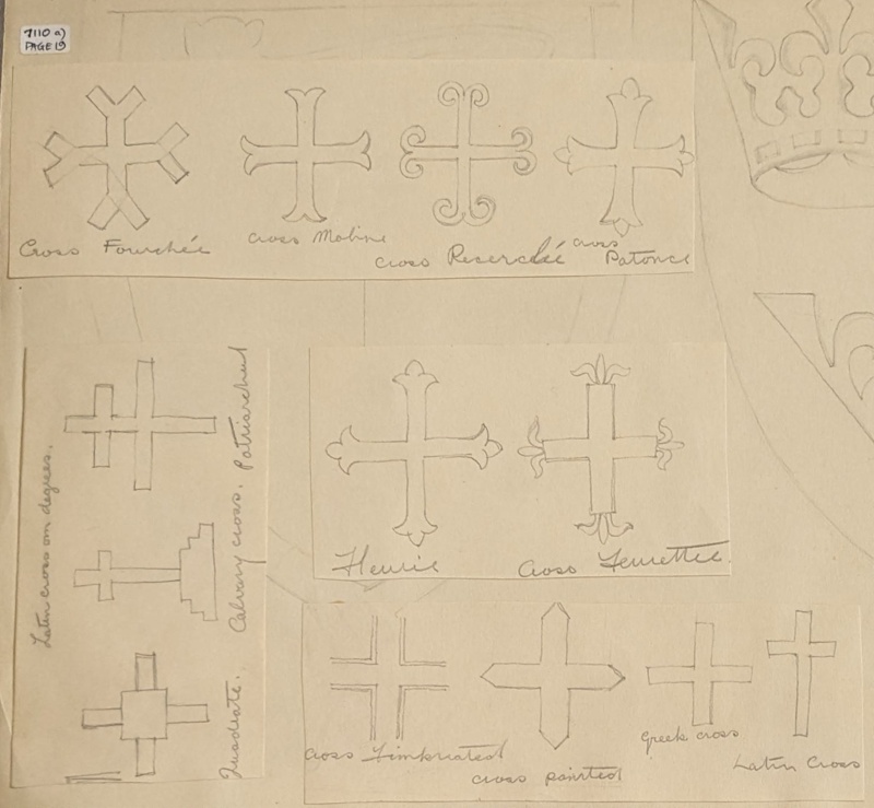 Thirteen Pencil Cross Designs; Richards, Albert; 1935-1939; BIKGM.7110.1