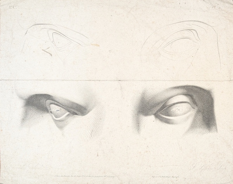 Chap. 1 Pl.2. Studies of Eyes; Reverdin, François-Gédéon (1772-1828); BIKGM.1815ac