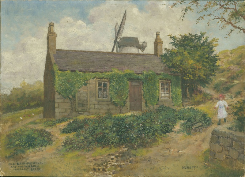 Old Grammar School and the Windmill; Hopps, Harold; BIKGM.W368