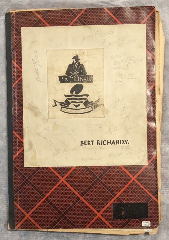 Sketch Book Cover; Richards, Albert (1919-1945); c. 1937; BIKGM.7031