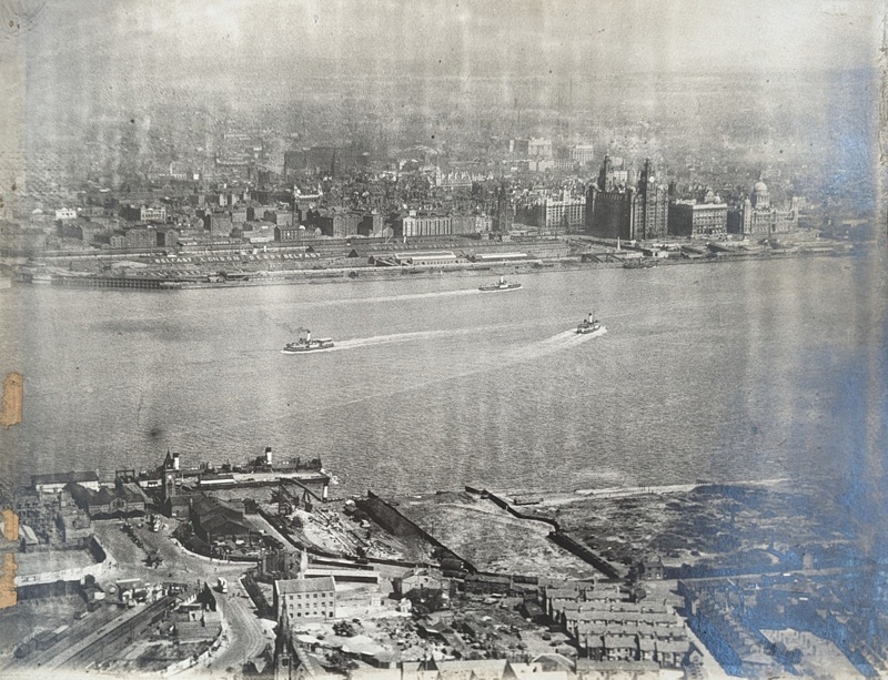 Aerial View of Wallasey Ferries on Service; Unknown; BIKGM.W725