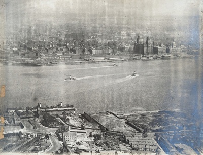 Aerial View of Wallasey Ferries on Service; Unknown; BIKGM.W725