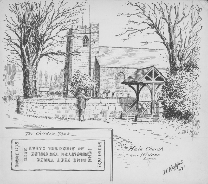 Hale Church Near Widnes, Lancs 1931; Hopps, Harold; BIKGM.W319