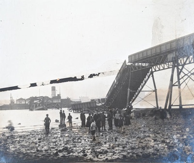 Photographs, Egremont Ferry Damaged 1932; Unknown; BIKGM.W717