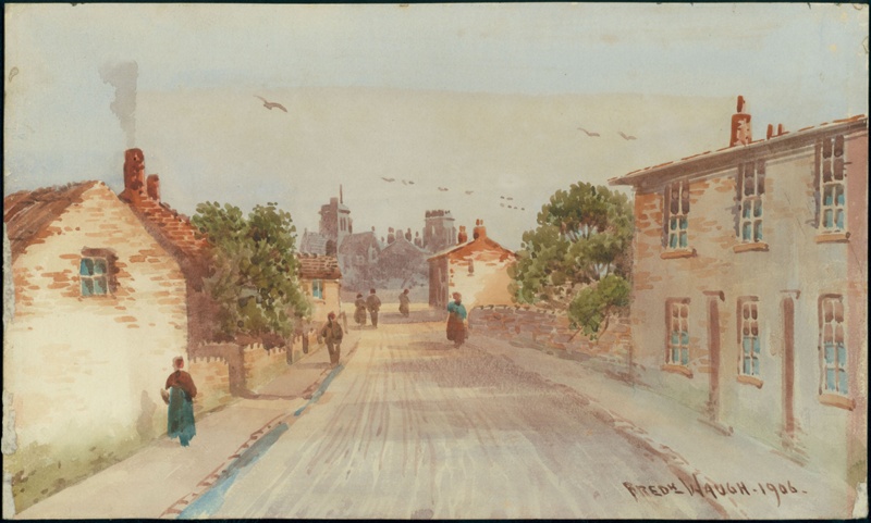 Wallasey Village from School Lane 1906; Waugh, Frederick; BIKGM.W123