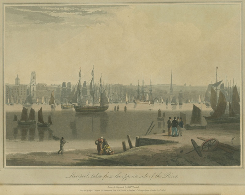 Liverpool taken from the opposite side of the River 1815; Daniell, William; BIKGM.W626