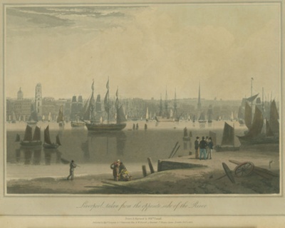 Liverpool taken from the opposite side of the River 1815; Daniell, William; BIKGM.W626