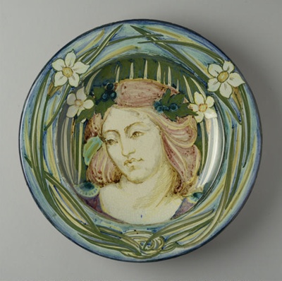 plate; Della Robbia Pottery; 1904; BIKGM.2892