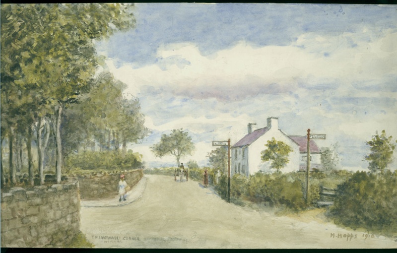 Thingwall Corner, Wirral 1910; Hopps, Harold; BIKGM.W347