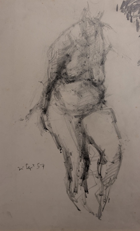 Nude; Horsfield, Nicholas (1917-2005); 1957; BIKGM.9001