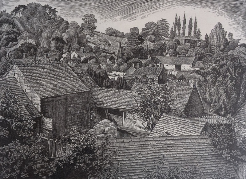 September Afternoon, Ilmington, Warwickshire; Rawlinson, William Thomas (1912-1993); 1967; WR.9