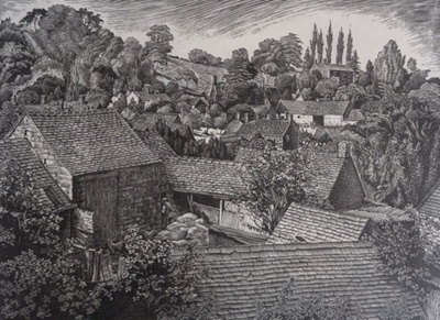 September Afternoon, Ilmington, Warwickshire; Rawlinson, William Thomas (1912-1993); 1967; WR.9