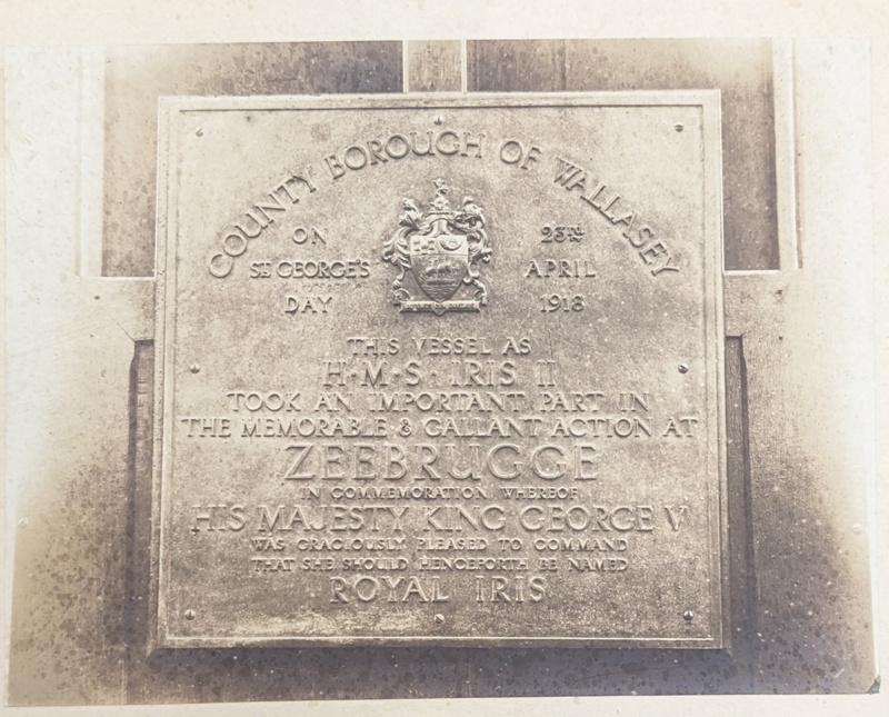 Photographs of 'Zeebrugge' Plaque; Unknown; BIKGM.W750