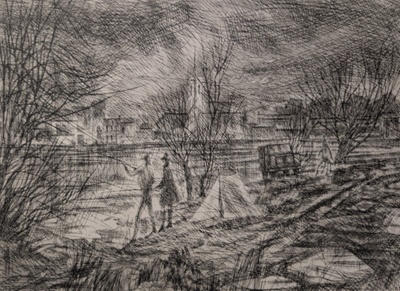 The Thames at Hampton; Hall, Arthur Henderson (1906-1983); 1968; BIKGM.9211