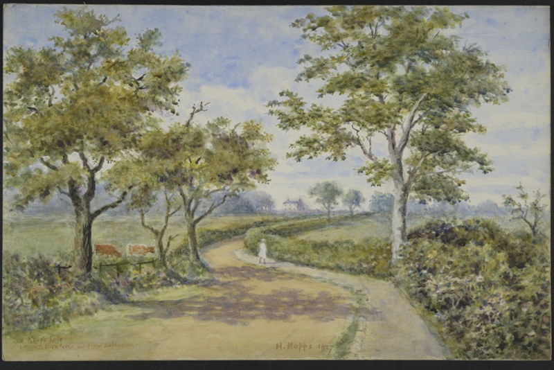 King's Lane Between Rock Ferry and Higher Bebington 1927; Hopps, Harold; 1927; BIKGM.W259