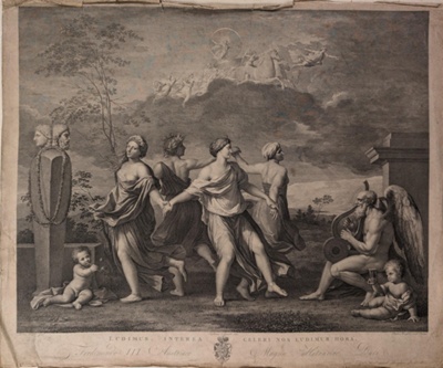 Ludimus Interea Celeri Nos Ludimur Hora (after Poussin); Tofanelli, Staphanus / Morghen, Raphael; BIKGM.1727a JM24