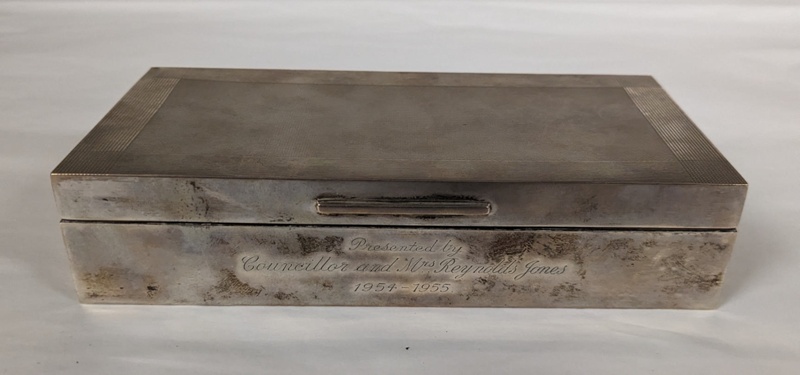 Silver Cigarette Box; Padgett & Braham Ltd.; c. 1954; BIKGM.244m