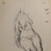 Female Nude, Arms Behind Back; Horsfield, Nicholas (1917-2005); BIKGM.8991