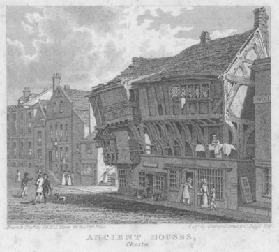 Ancient Houses, Chester 1824; Storer, J & H S; BIKGM.583a