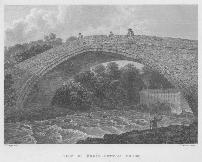 View of Broad Bottom Bridge 1794; Dayes, E; BIKGM.7736