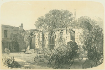 Exterior of Refectory, Birkenhead Priory 1854; Hunt, Alfred William; BIKGM.8019