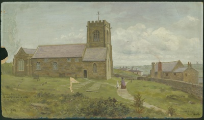 Wallasey Church and Hall from  North; Hopps, Harold; BIKGM.W226