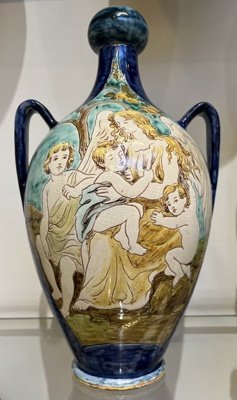 Della Robbia vase; Della Robbia Pottery; BIKGM.7589