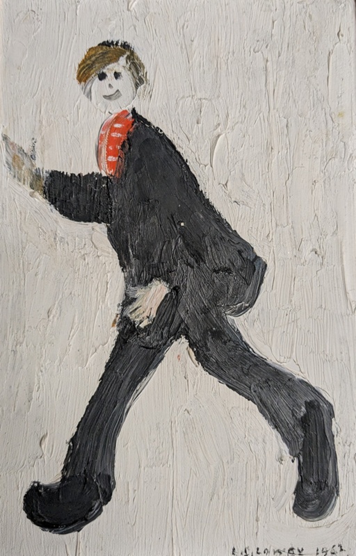 Boy Walking ; Lowry, Laurence Stephen (1887-1796); 1962; BIKGM.L228