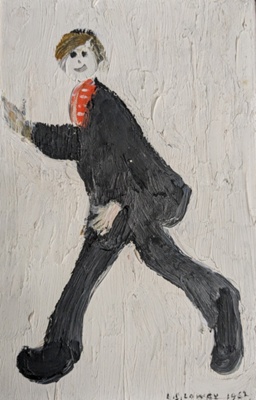 Boy Walking ; Lowry, Laurence Stephen (1887-1796); 1962; BIKGM.L228
