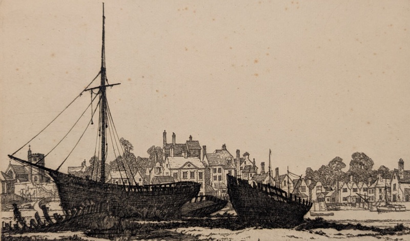 Ebb Tide, Topsham; Priddey, James (1916-1980); BIKGM.9290