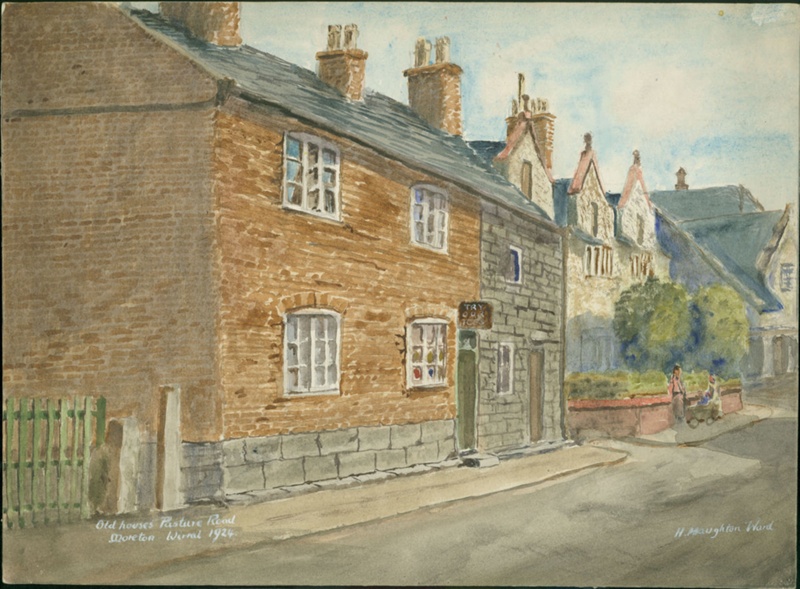 Old Houses, Pasture Road, Moreton, Wirral 1924; Ward, Haughton, H; BIKGM.W548