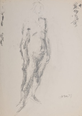 Standing Nude; Horsfield, Nicholas (1917-2005); 1977; BIKGM.8924