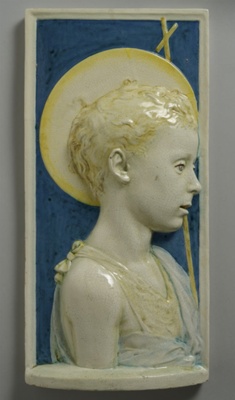 John the Baptist plaque; de Caluwé, Marianne; about 1900; BIKGM.8664