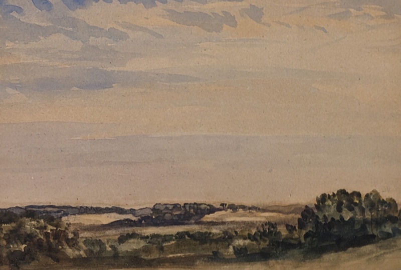 Landscape near Bridgnorth; Steer, Philip Wilson (1860-1942); c. 1925; BIKGM.4356