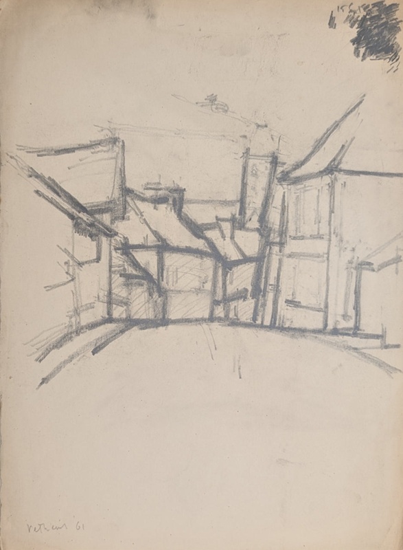 Houses and Street; Horsfield, Nicholas (1917-2005); 1961; BIKGM.8878