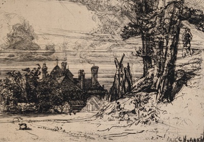 Horsley's House at Willesley; Haden, Francis Seymour; BIKGM.210