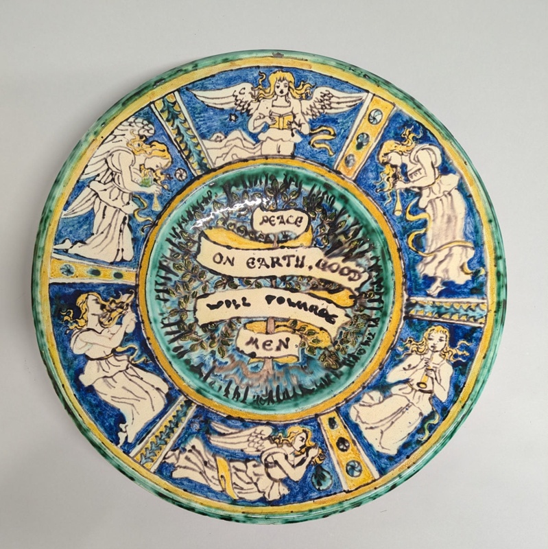 Della Robbia Charger; Della Robbia Pottery (active 1894-1906); 1894; BIKGM.8772