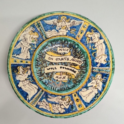 Della Robbia Charger; Della Robbia Pottery (active 1894-1906); 1894; BIKGM.8772