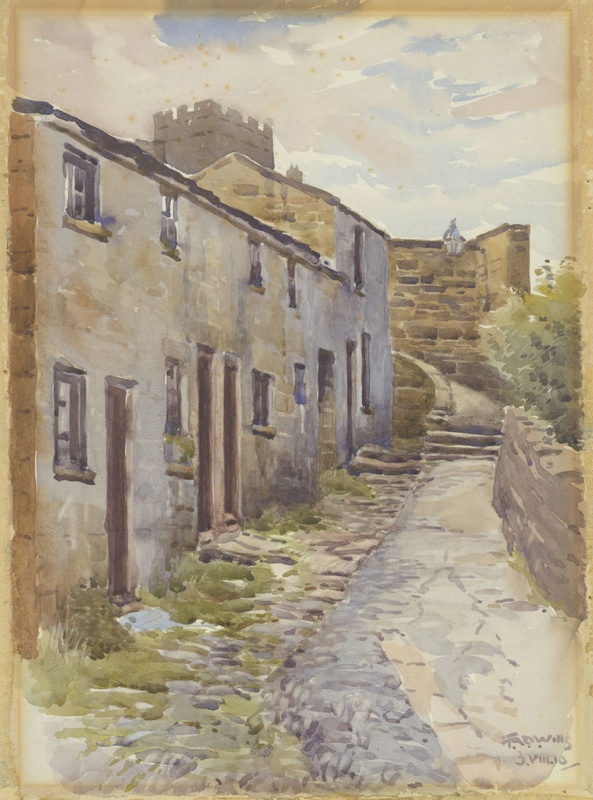 Cottages of Folly Lane 1910; Wills, Thomas Alexander Dodd; BIKGM.W508