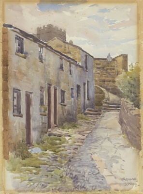 Cottages of Folly Lane 1910; Wills, Thomas Alexander Dodd; BIKGM.W508