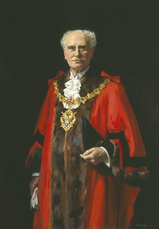 Alderman Frank Fawcett Scott, Mayor of Wallasey; Berrie, John Archibald A; BIKGM.205m