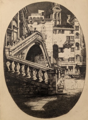 The Rialto Venice; Cameron, David Young (1865-1945); 1900; BIKGM.9242