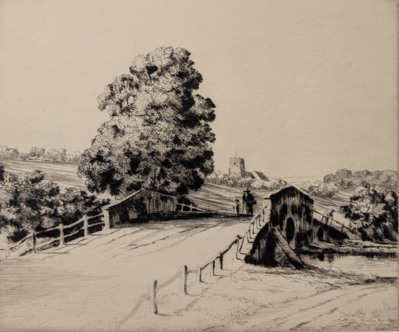 A Suffolk Bridge; Hardie, Martin (1875-1952); c. 1930s; BIKGM.9184