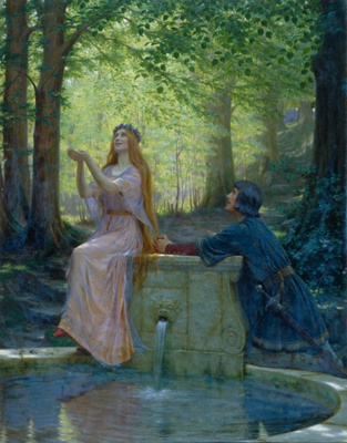 Pelleas and Melisande; Leighton, Edmund Blair; 1910; BIKGM.212n