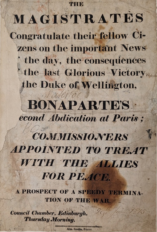 Bonaparte's Second Abdication at Paris ; Smellie, Alex; BIKGM.1950