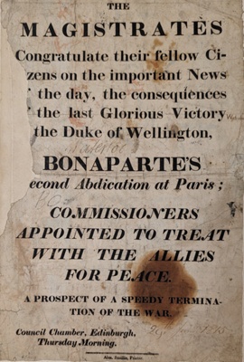Bonaparte's Second Abdication at Paris ; Smellie, Alex; BIKGM.1950