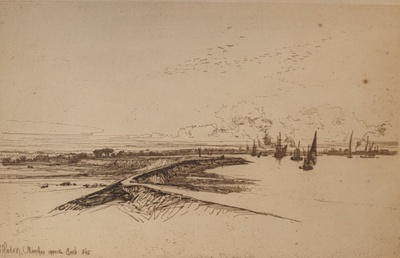 Erith Marshes; Haden, Francis Seymour; 1865; BIKGM.24.14